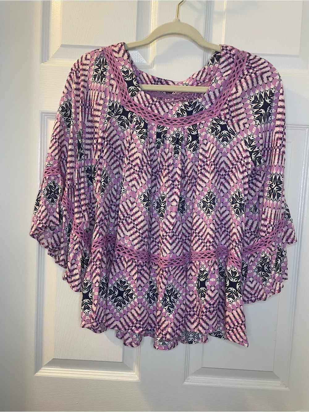 S Haute Hippy 3/4 Bell Sleeve Top